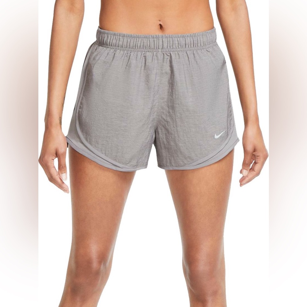 Nike Women's Core Tempo Brief-Lined Gunsmoke Running Shorts Size Medium